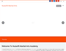 Tablet Screenshot of nutaofitmartialarts.com